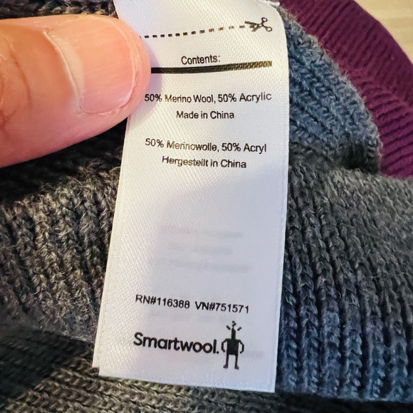 Smartwool - Power Pass Scarf, Purple & Grey Colour, Brand New with Tags! - Picture 3 of 3